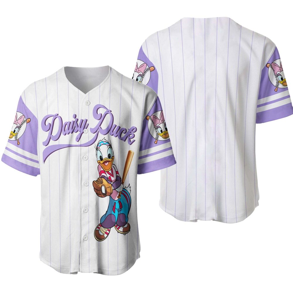Daisy Duck Baseball Jersey – Cute &amp; Stylish Cartoon Shirt For Fans