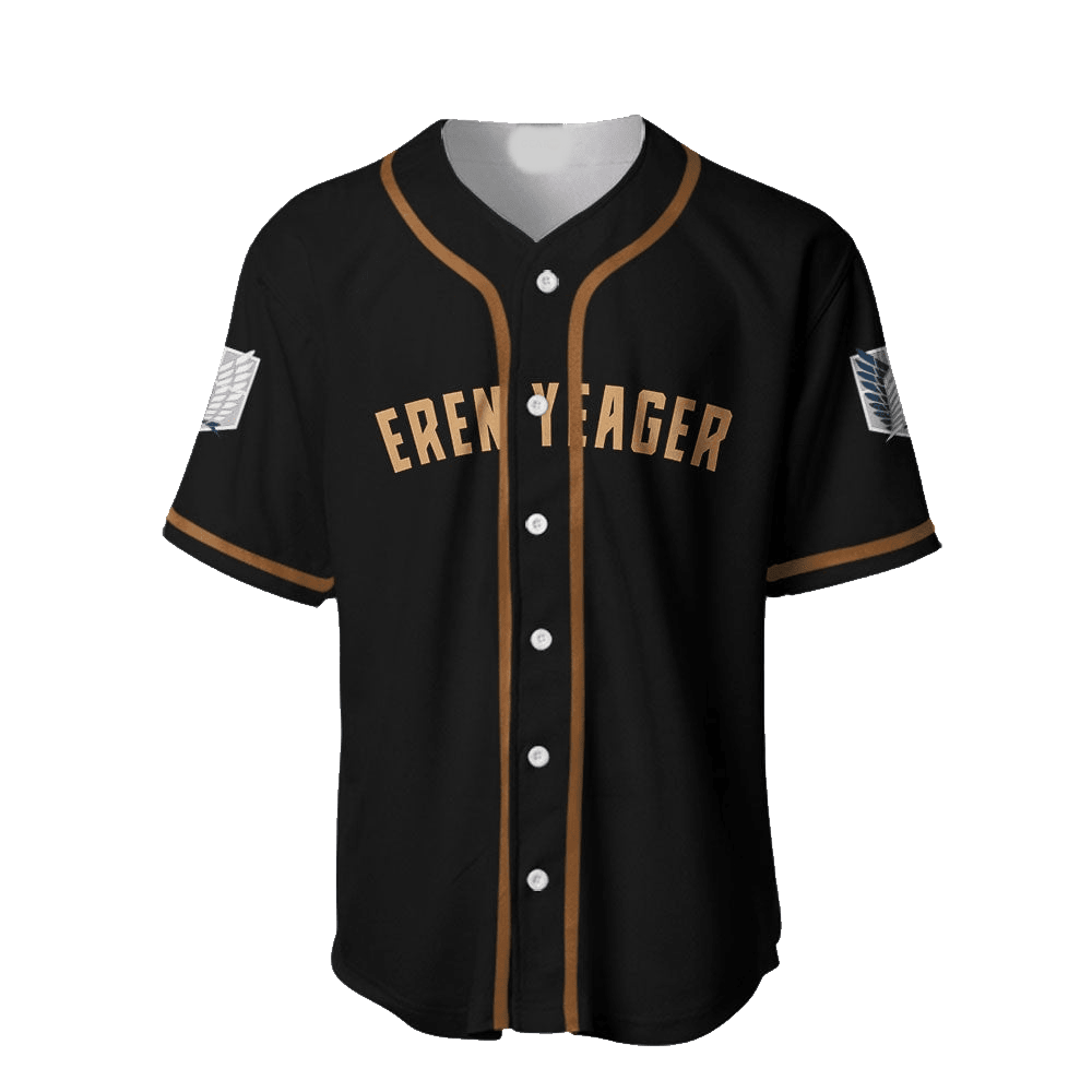Attack On Titan Eren Yeager Baseball Jersey - Anime Fan Apparel For Men &amp; Women