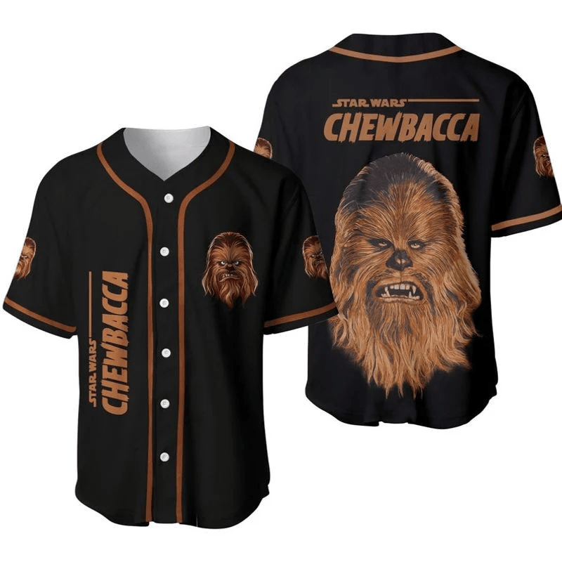Star Wars Chewbacca Jersey - Officially Licensed Baseball Style Shirt For Fans