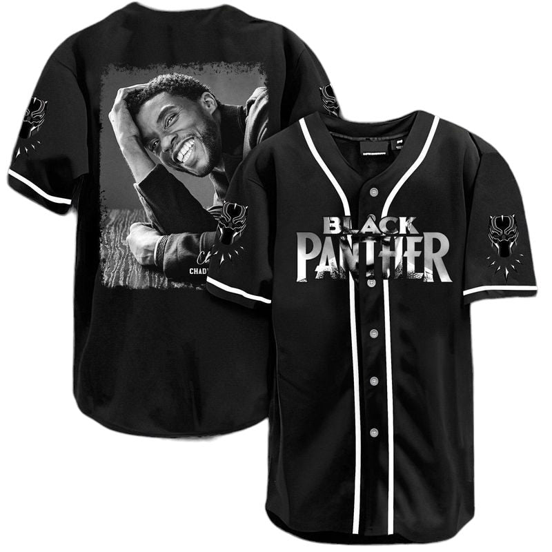 Premium Black Panther Baseball Jersey – Iconic Tribute Design – Comfortable &amp; Stylish – Perfect Gift For Fans