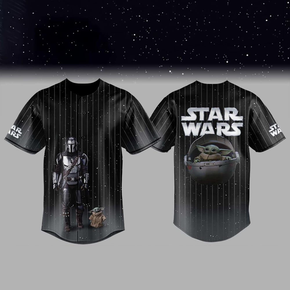 Star Wars Night 2026 The Mandalorian And Grogu Baseball Jersey Star War Merch Scifi Fan Gifts
