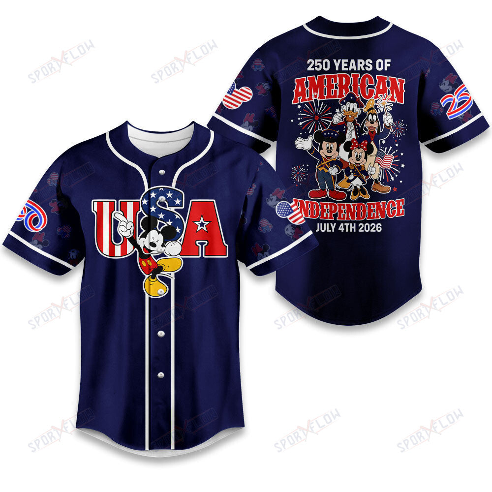 Superman Celebrate 250 Years Of American Independence Baseball Jersey