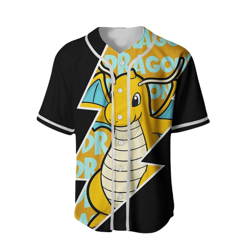 Dragon-Themed Pokemon Baseball Jersey - Vibrant Design For Fans &amp; Collectors