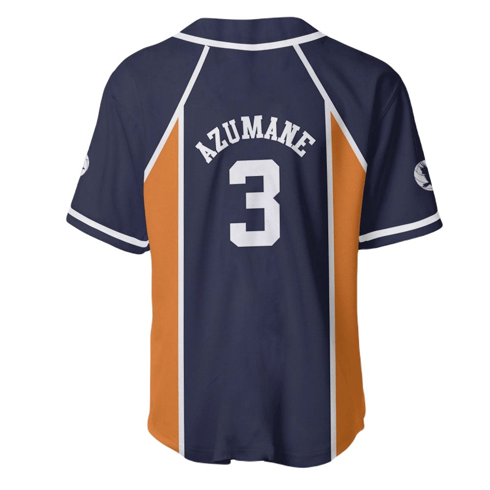 Authentic Anime Sports Jersey - Azumane #3 Design - Premium Quality Fan Gear