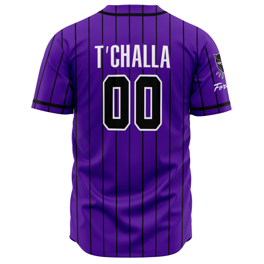 Purple Wakanda Baseball Jersey - Stylish, Comfortable, And Perfect For Fans!