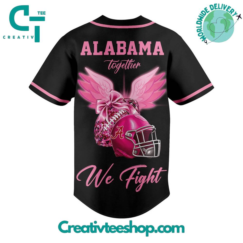 Alabama Crimson Tide Together We Fight Cancer Baseball Jersey