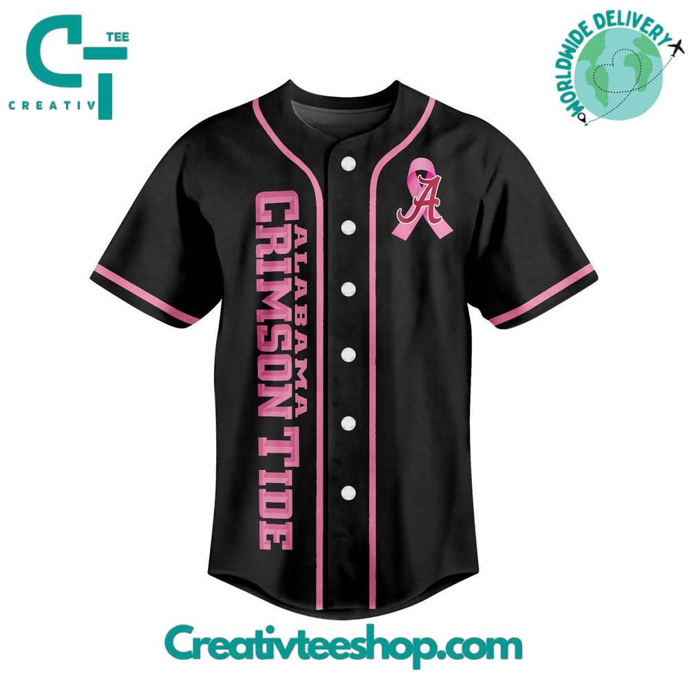 Alabama Crimson Tide Together We Fight Cancer Baseball Jersey
