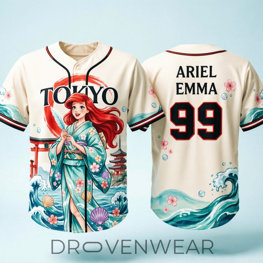 Ariel X Tokyo Princess Baseball Jersey