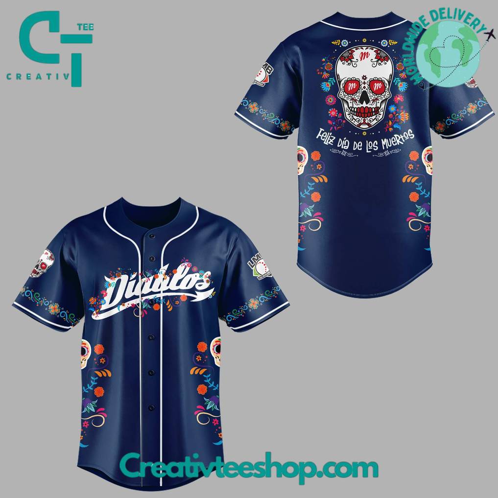 Diablos Rojos Del Mexico X Dia De Los Muertor 2025 Special Baseball Jersey