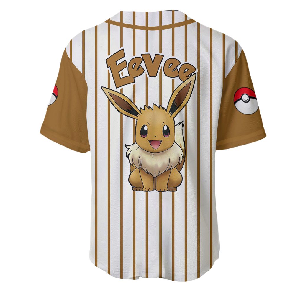 Stylish Eevee Baseball Jersey - Unisex Premium Quality Pokémon Fan Shirt