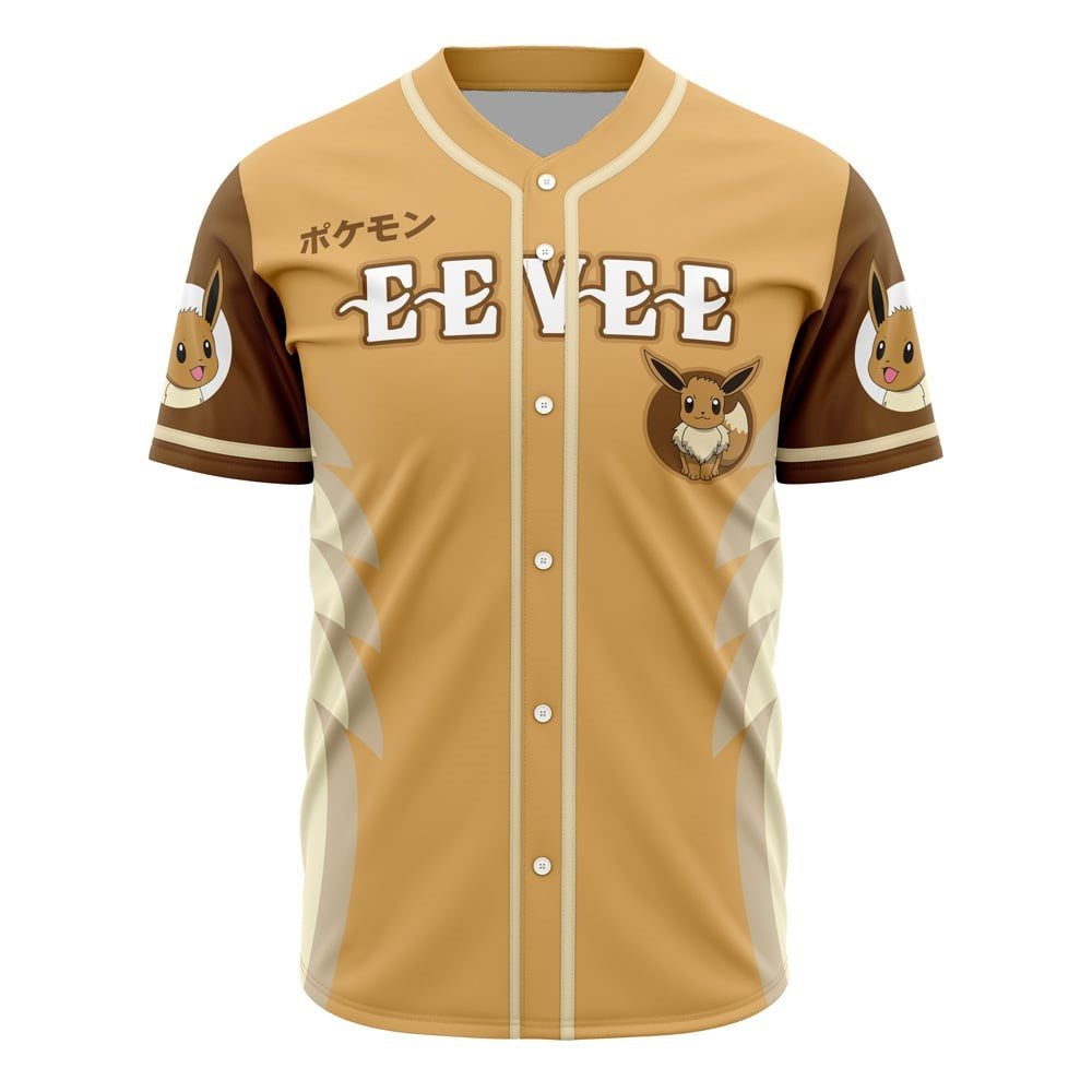 Stylish Eevee Baseball Jersey - Perfect For Pokémon Fans &amp; Collectors!