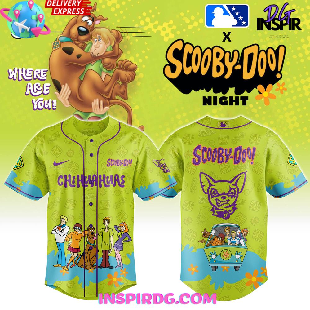 Scooby-Doo Baseball Jersey - Vibrant Green Design For Fans - Limited Edition Chihuahuas Theme