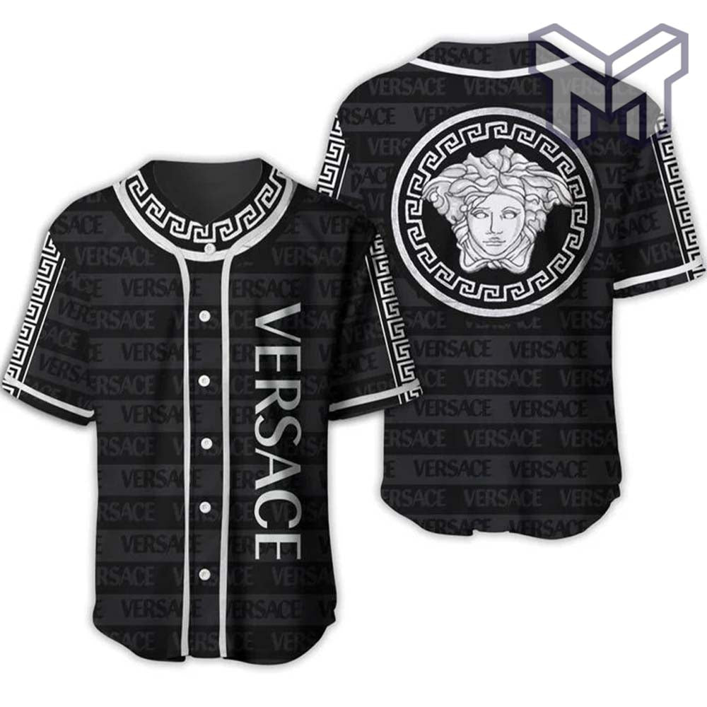 Gianni Versace Black Baseball Jersey Shirt Luxury Clothing Clothes Sport For Men Women Hot  Type01