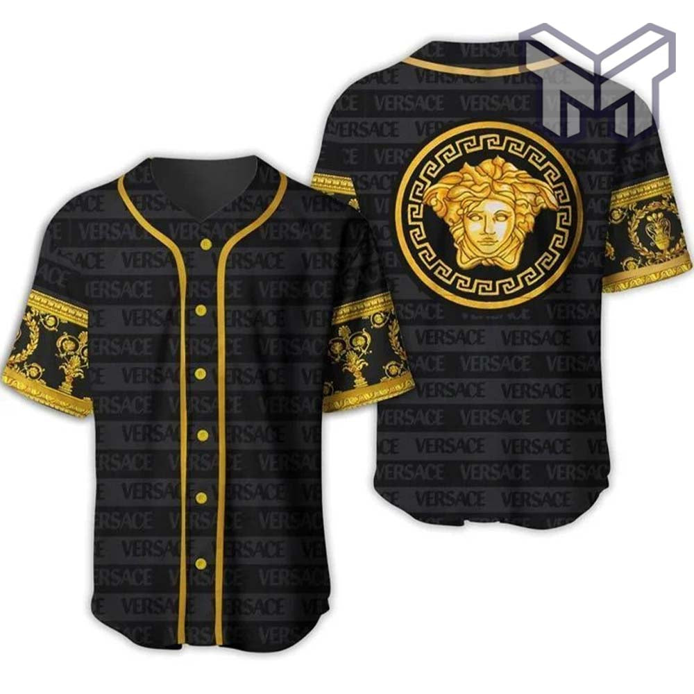 Gianni Versace Black Baseball Jersey Shirt Luxury Clothing Clothes Sport For Men Women Hot  Type02
