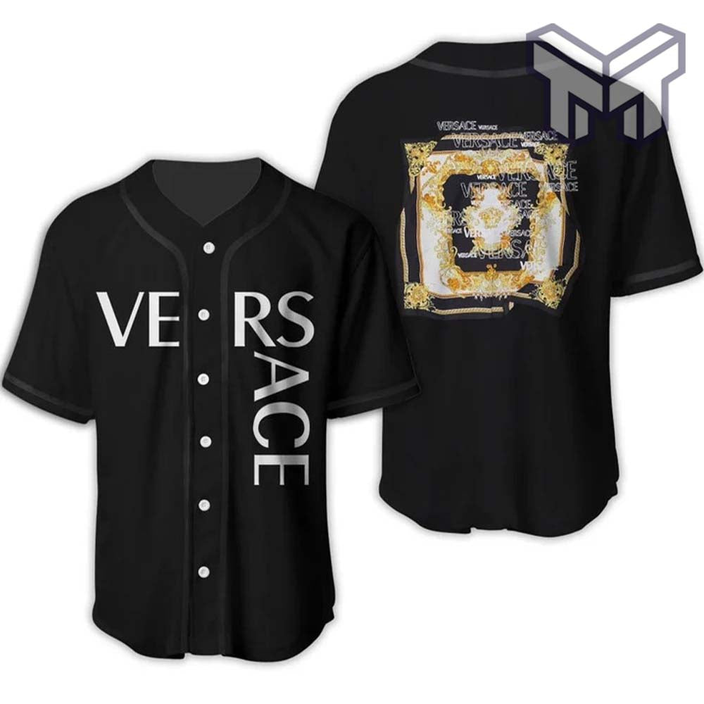 Gianni Versace Black Baseball Jersey Shirt Luxury Clothing Clothes Sport For Men Women Hot