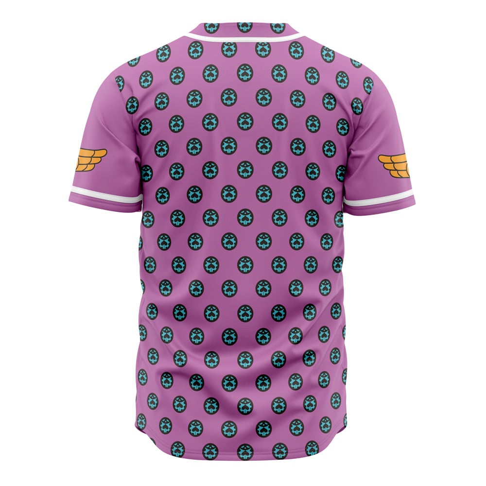 Giorno Giovanna Anime Jojo’S Bizarre Adventure Baseball Jersey