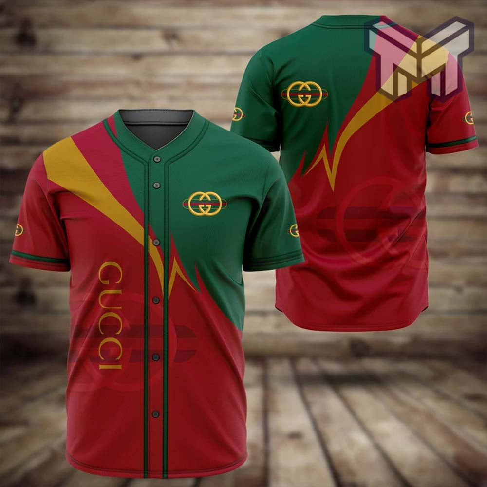 Gucci Red Baseball Jersey Shirt Luxury Clothing Clothes Sport For Men Women Hot