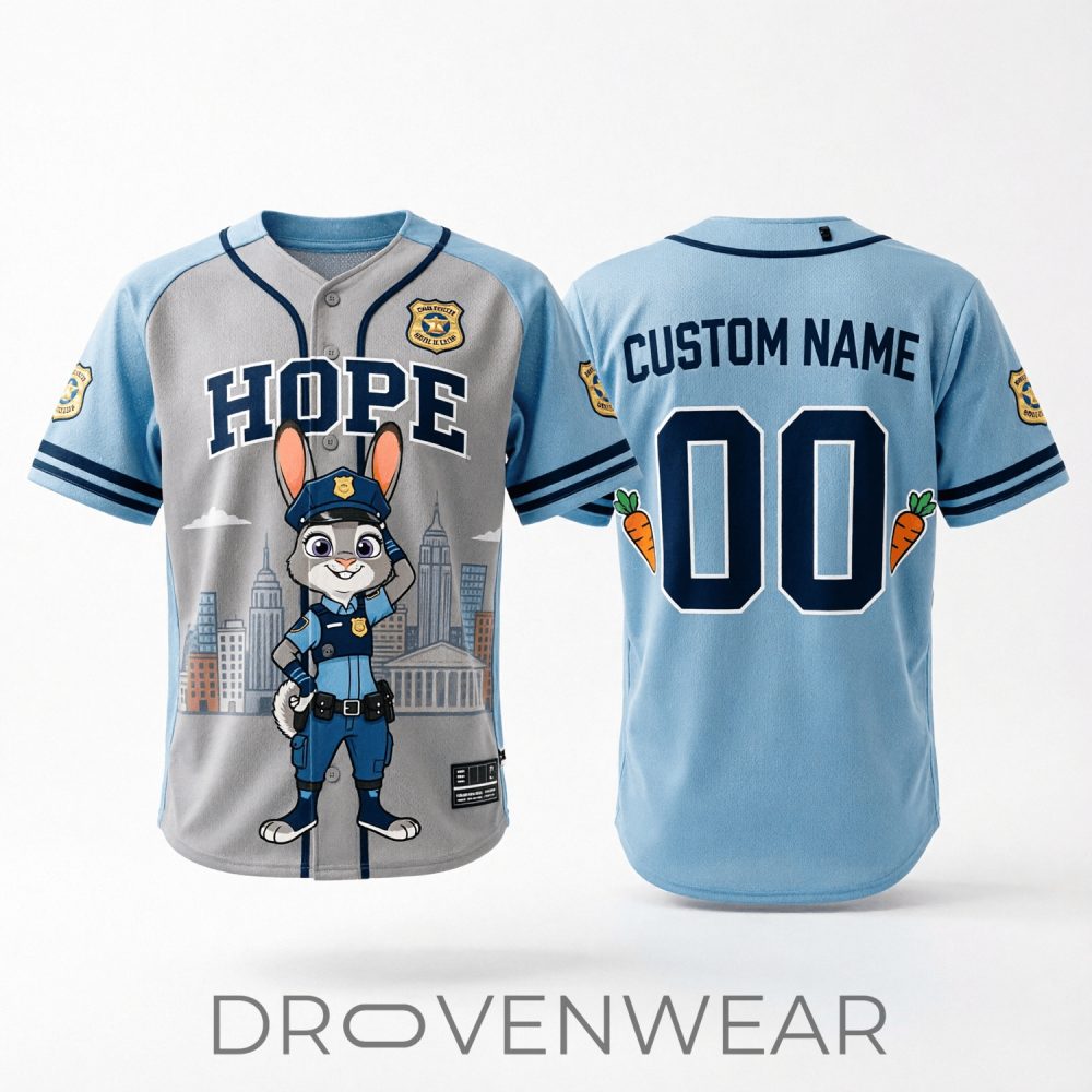 Judy Hopps Zootopia "Hope" Baseball Jersey