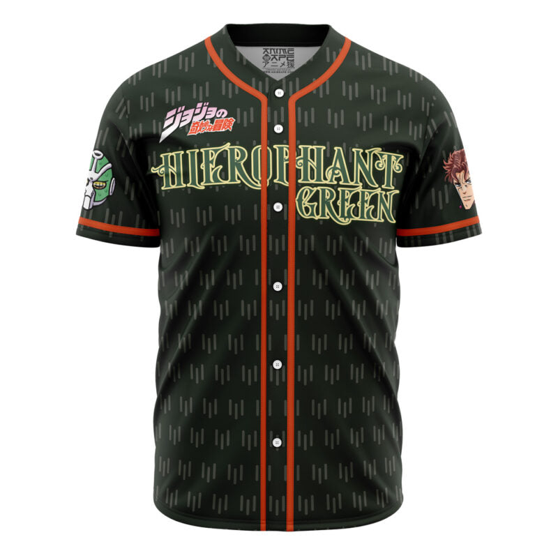 Kakyoin Hierophant Green Jojo’S Bizarre Adventure Baseball Jersey