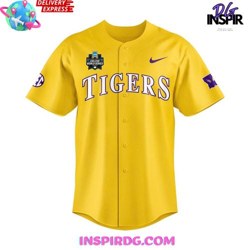 Lsu Tigers 2025 Ncaa Baseball National Champions Limited Baseball Jersey