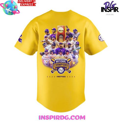 Lsu Tigers 2025 Ncaa Baseball National Champions Limited Baseball Jersey