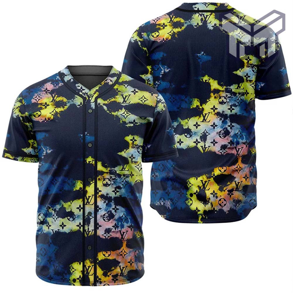 Louis Vuitton Multicolor Baseball Jersey Shirt Lv Luxury Clothing Clothes Sport For Men Women Hot