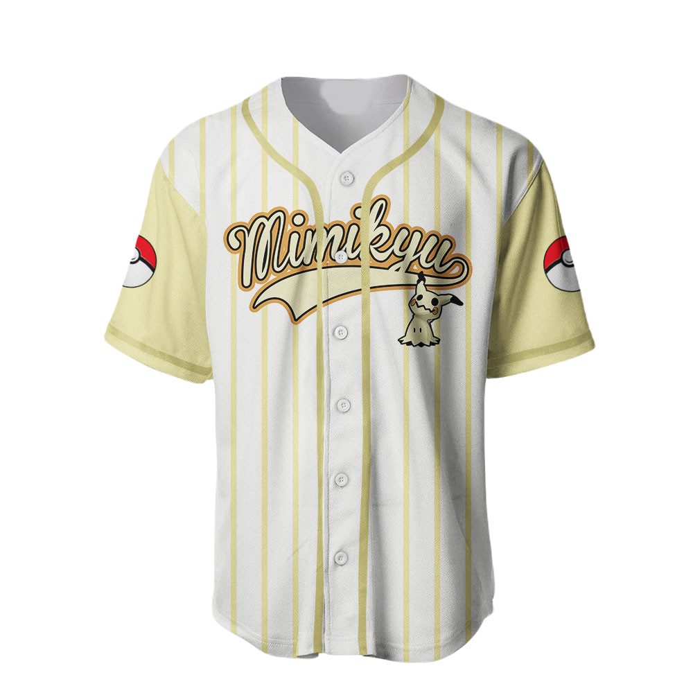 Mimikyu Baseball Jersey - Stylish Unisex Sports Apparel With Iconic Design
