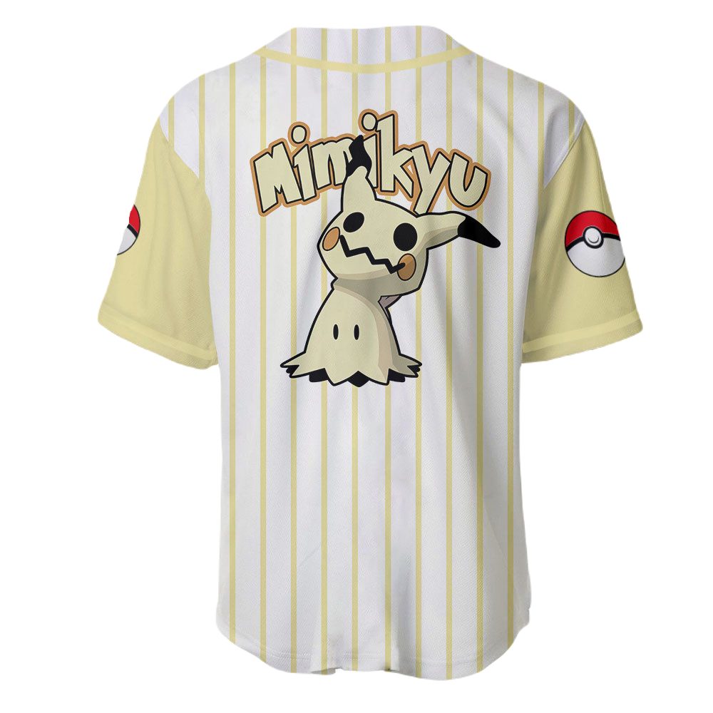 Mimikyu Baseball Jersey - Stylish Unisex Sports Apparel With Iconic Design