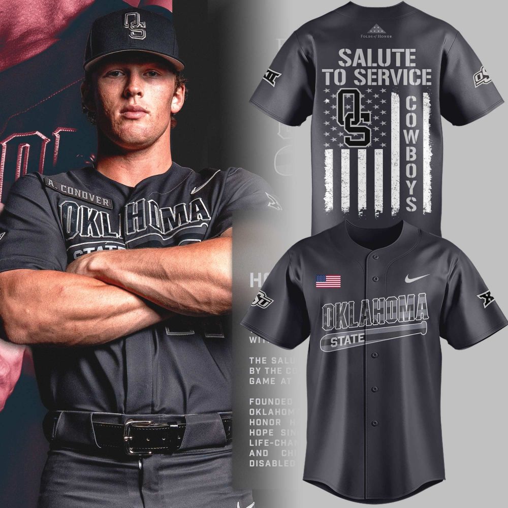 Oklahoma State Cowboys Salute To Service 2026 Limited Edition Baseball Jersey