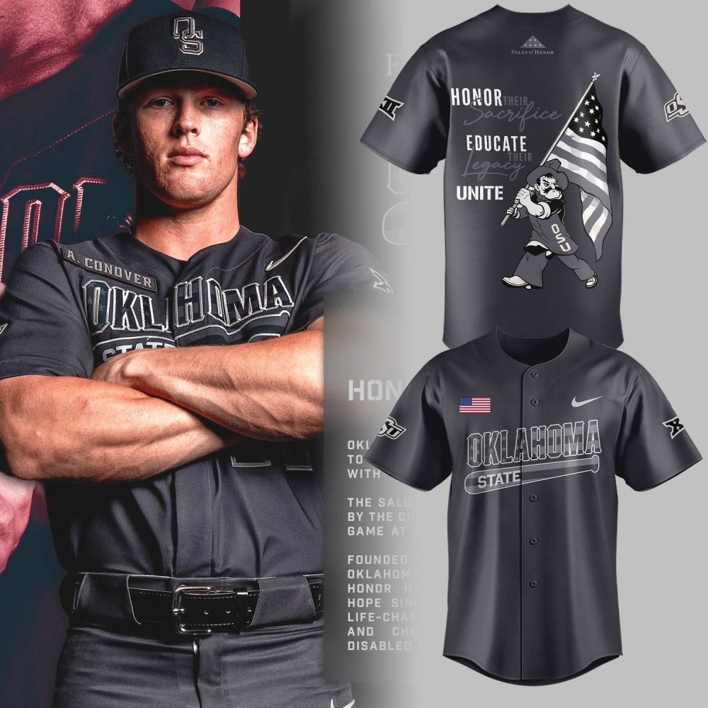 Oklahoma State Cowboys Salute To Service 2026 Limited Edition Baseball Jersey Version 2
