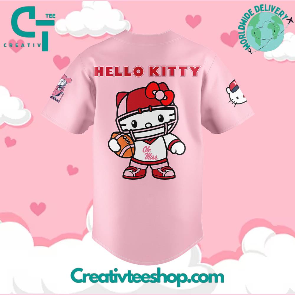 Ole Miss Rebels Football X Hello Kitty Pink Jersey