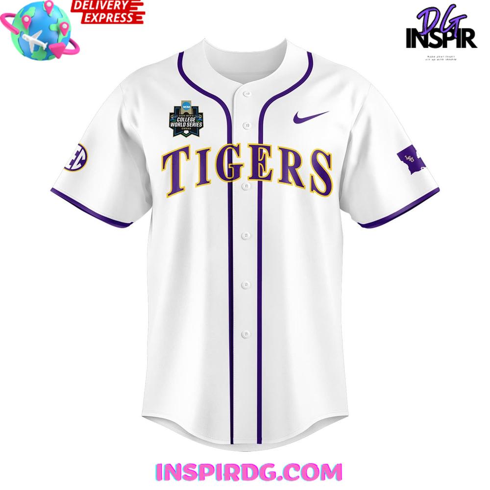 Omaha Men'S College World Series Osu Tigers Baseball Jersey