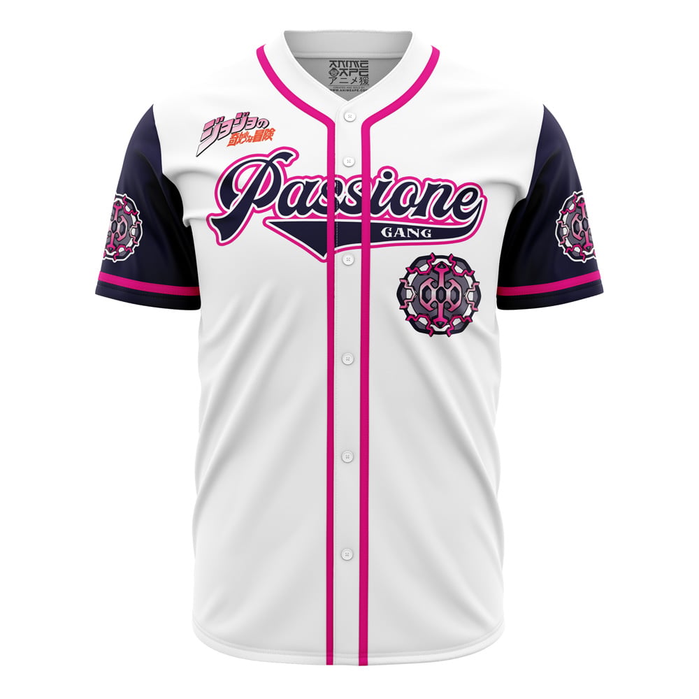Passione Gang Golden Wind Jojo’S Bizarre Adventure Baseball Jersey