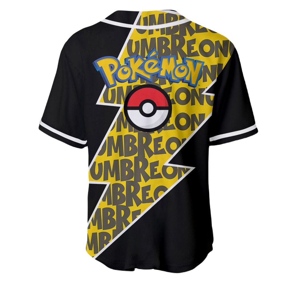 Stylish Pokémon Umbreon Baseball Jersey – Bold Design For Fans