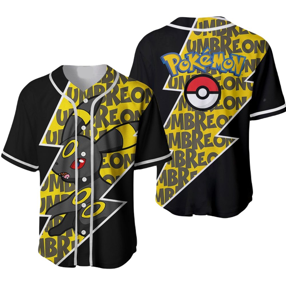 Stylish Pokémon Umbreon Baseball Jersey – Bold Design For Fans