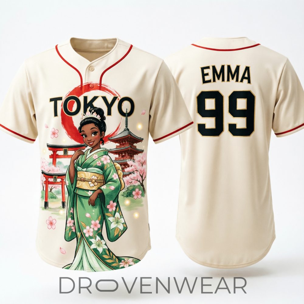 Princess Tiana X Tokyo Princess Baseball Jersey