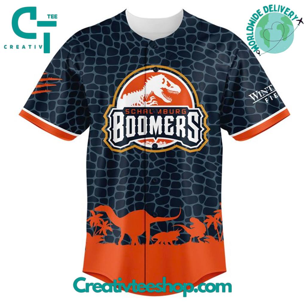 Schaumburg Boomers X Jurassic Ballpark 2025 Special Baseball Jersey