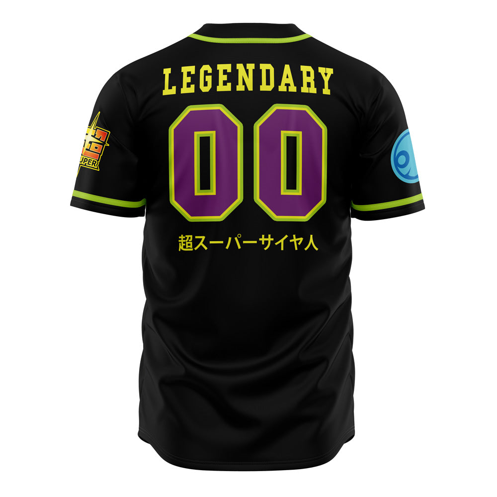 Super Broly Baseball Jersey - Anime Fan Apparel, Black &amp; Green Design
