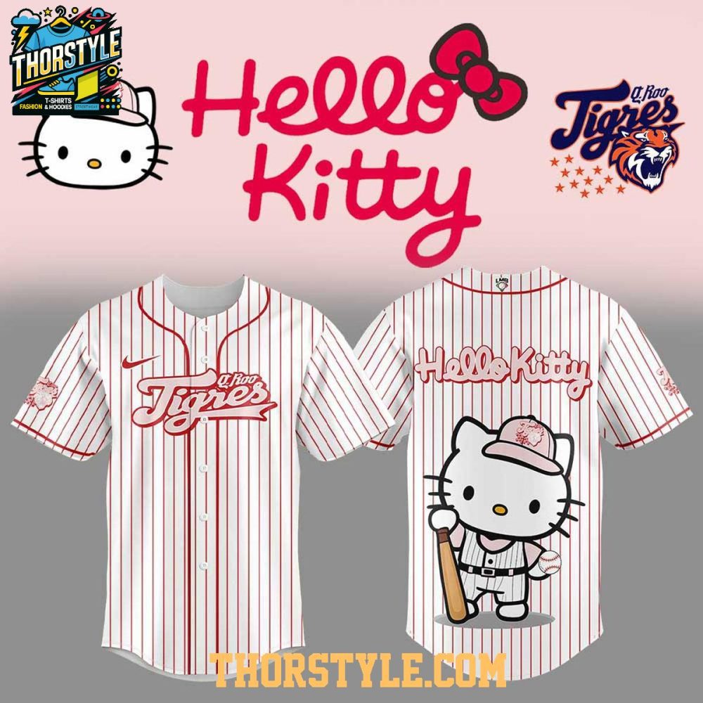 Tigres De Quintana Roo Hola Gatita Hello Kitty 2025 One Team Baseball Jersey