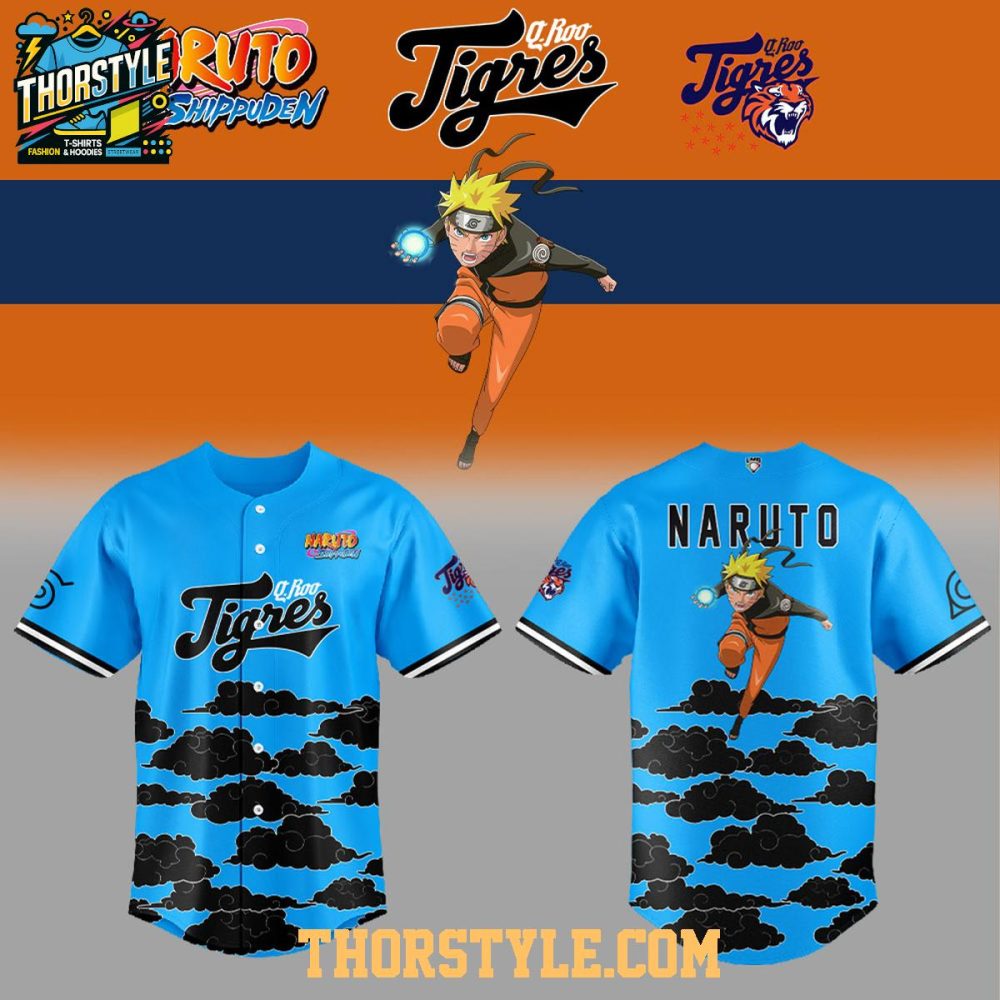 Tigres De Quintana Roo X Naruto Shippuden 2026 Night Baseball Jersey
