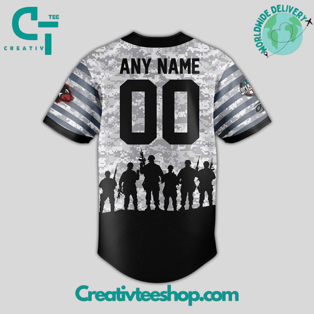 West Virginia Black Bears X Military Appreciation Night 2025 Baseball Jersey