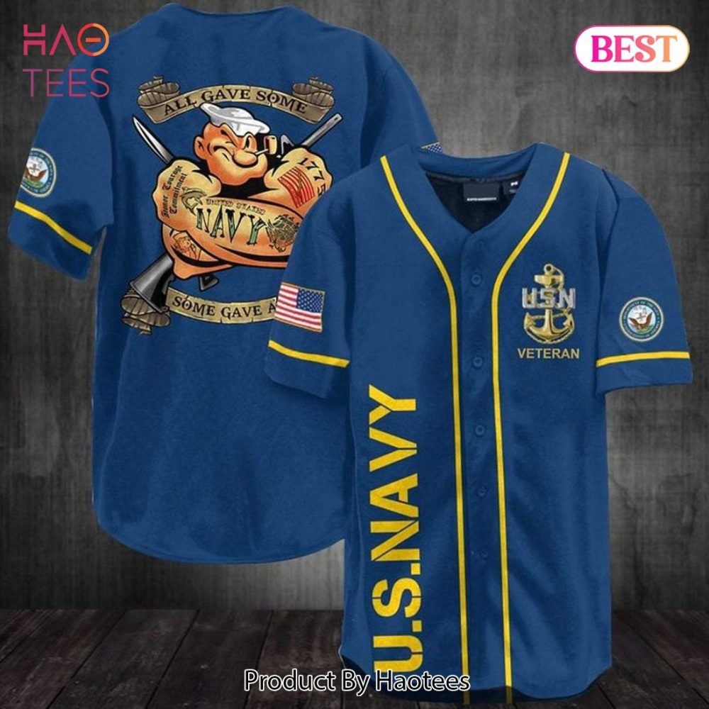 Us Navy Veteran Baseball Jersey - Patriotic Military Tribute Shirt