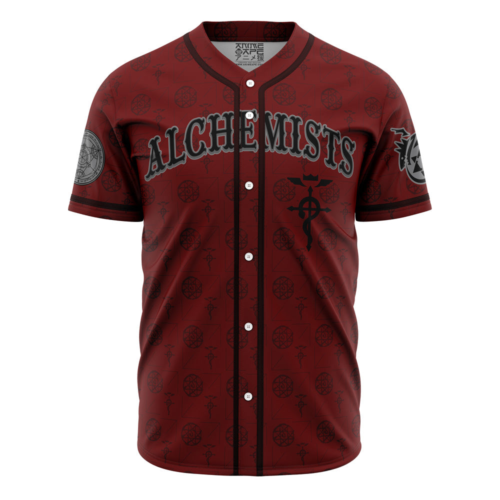 Unisex Red Alchemist Baseball Jersey - Anime Inspired, Casual Streetwear Top