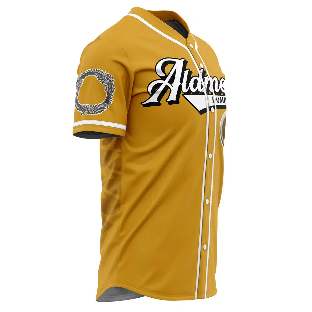 Stylish Gold Baseball Jersey With Unique Embroidery – Perfect For Sports Fans &amp; Collectors