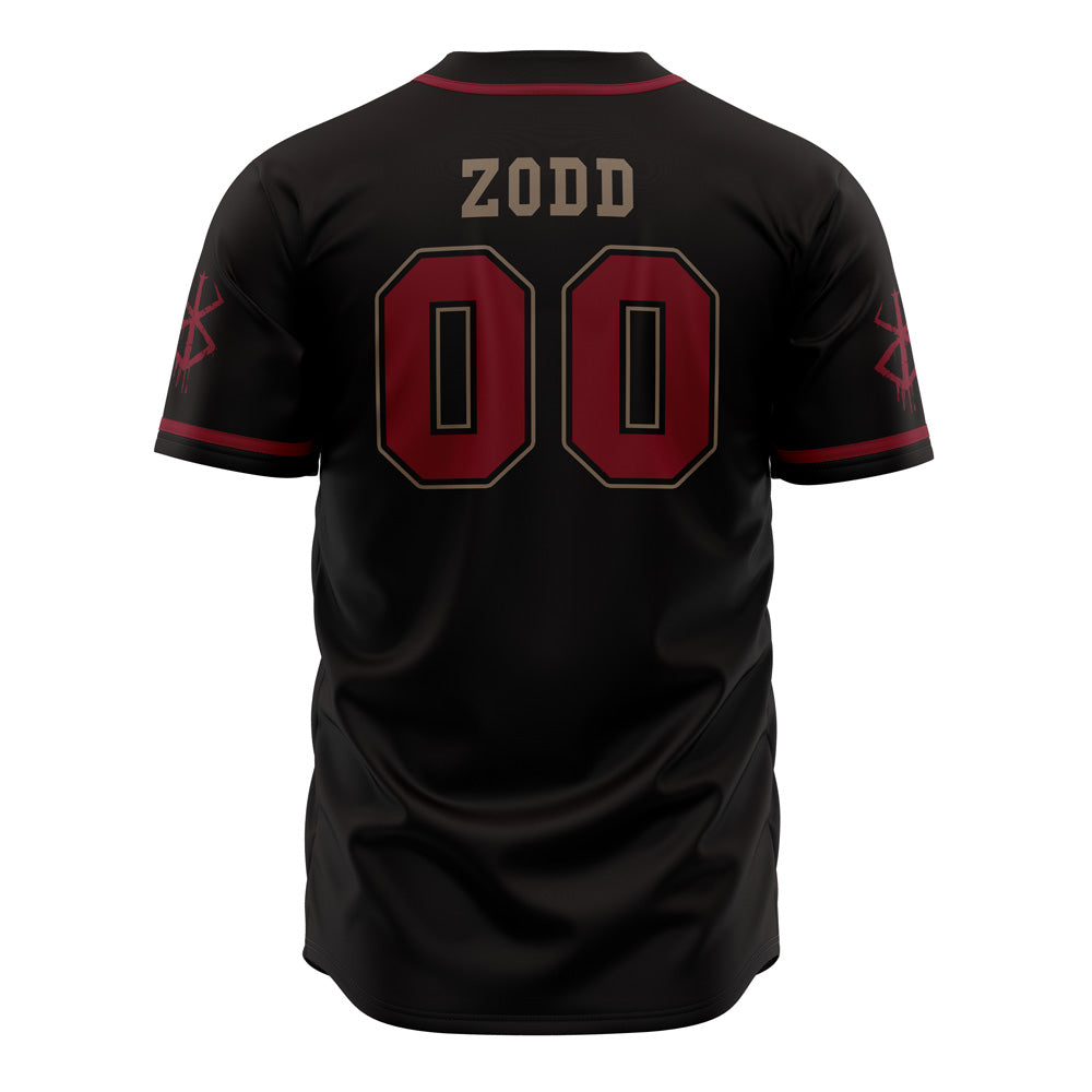 Anime-Themed Black Baseball Jersey – Bold Design &amp; Graphic Print – Unisex Fashion