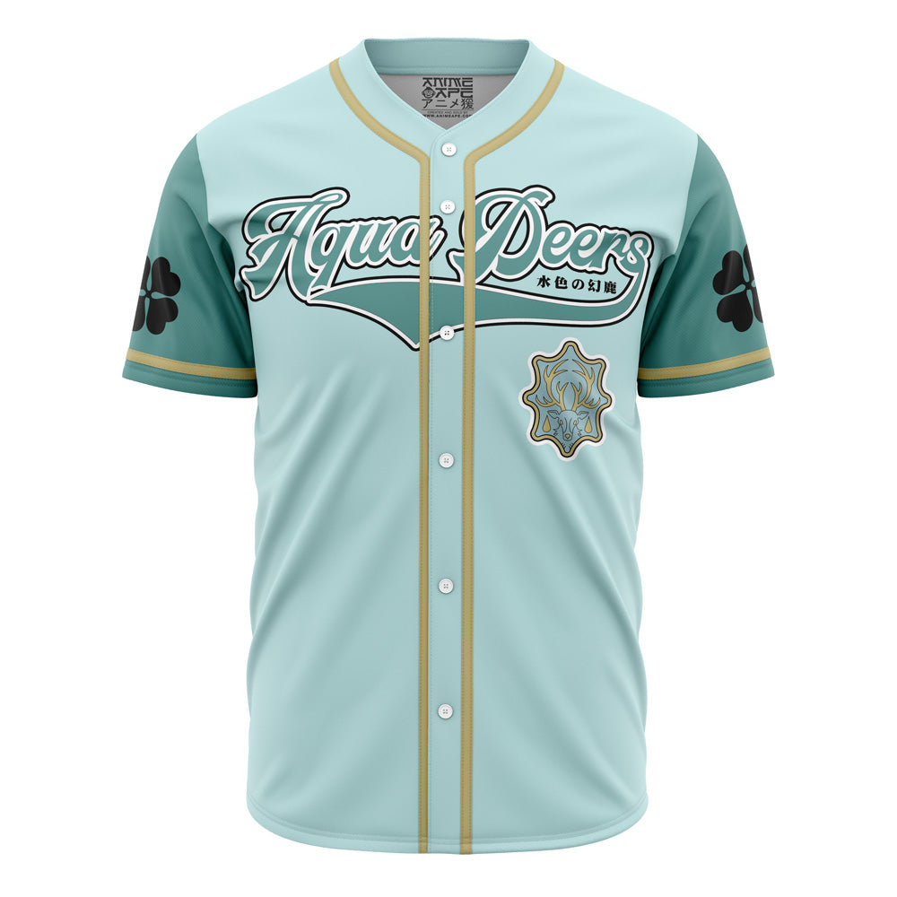 Stylish Aqua Deers Baseball Jersey – Unisex, Breathable Fabric, Perfect For Sports Fans &amp; Anime Lovers!