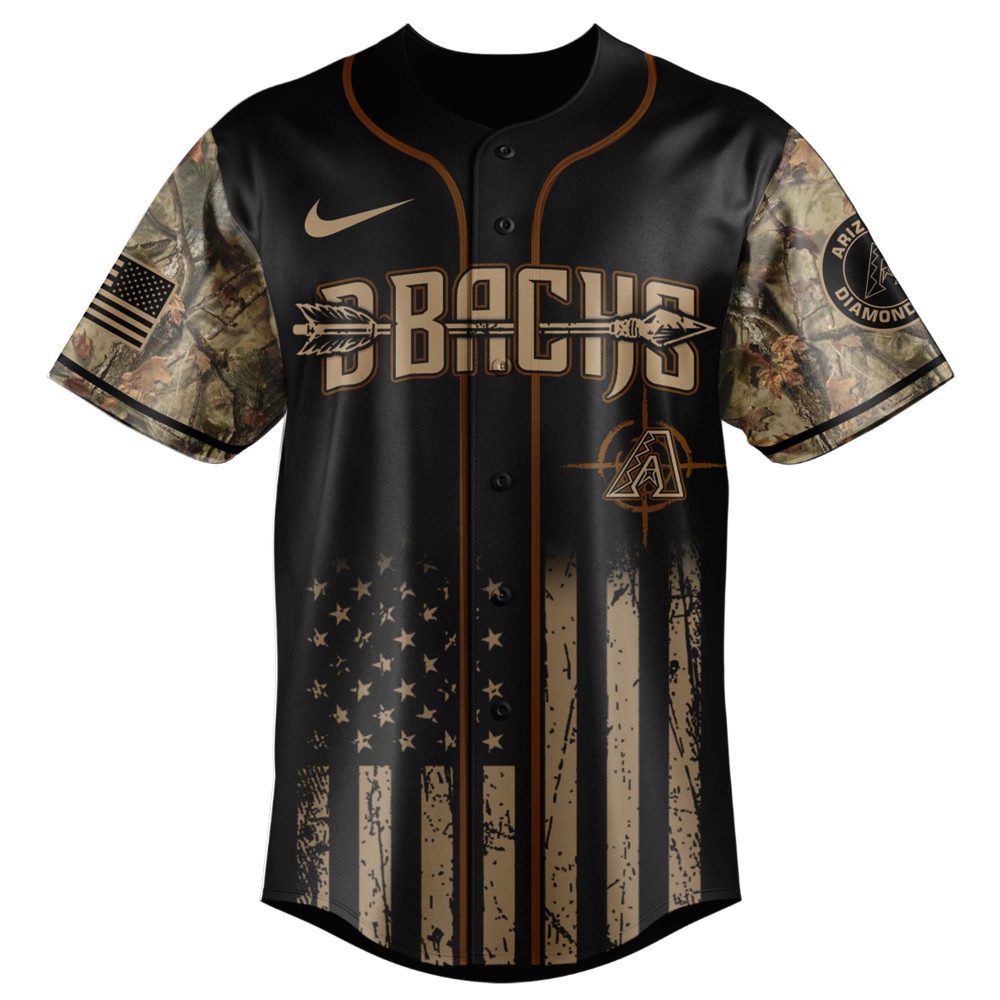 Arizona Deer Hunt Camo Baseball Jersey - Perfect For Hunting &amp; Outdoor Enthusiasts
