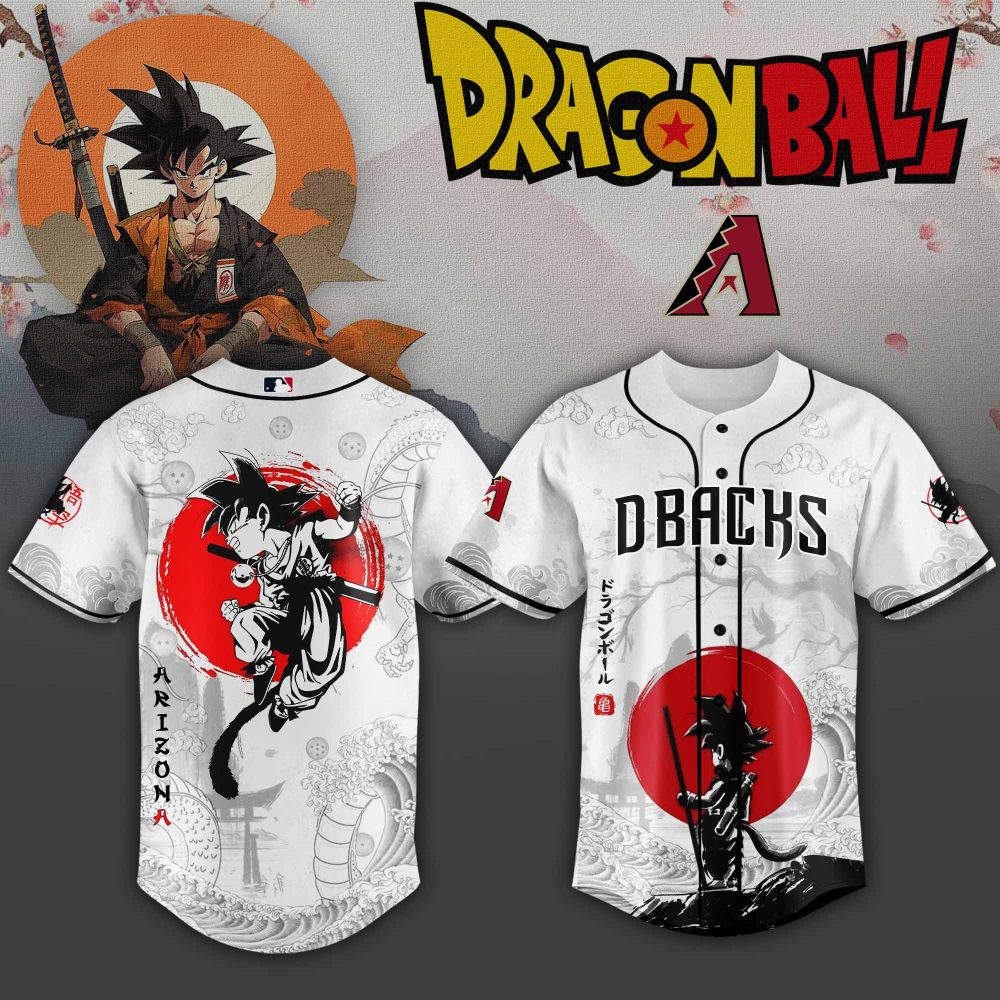 Dragon Ball Z D-Backs Baseball Jersey – Anime Fan Apparel For Arizona Enthusiasts