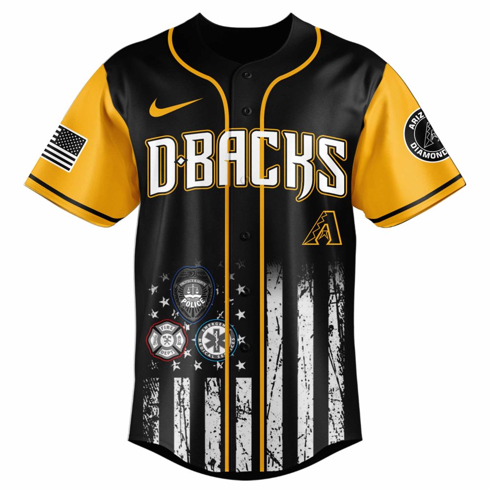 Arizona D-Backs First Responder Night Jersey - Limited Edition Tribute Gear