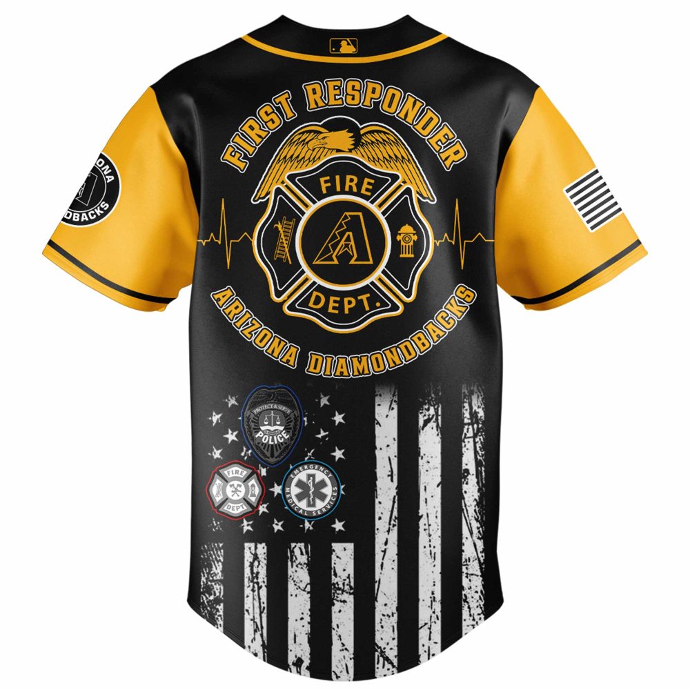 Arizona D-Backs First Responder Night Jersey - Limited Edition Tribute Gear